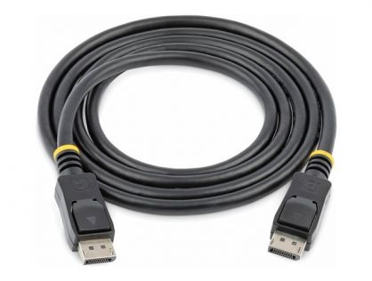 StarTech.com DisplayPort 1.2 Cable w/ Latches - 6ft / 2m - HBR2 - 4K x 2K Display - Certified DP to DP Video Cable M/M (DISPLPORT6L) - DisplayPort cable - 1.8 m