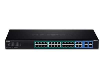 TRENDnet TPE 5028WS - switch - 28 ports - smart - rack-mountable - TAA Compliant