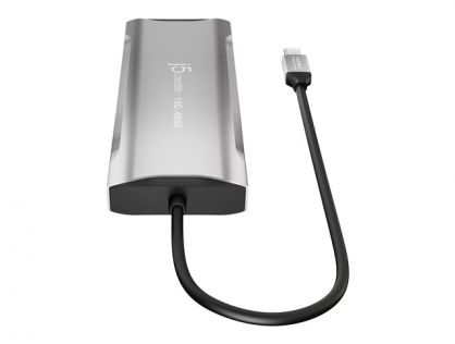 j5create Elite - mini-dock - USB4 / Thunderbolt 4 - 2 x HDMI, DP - 1GbE