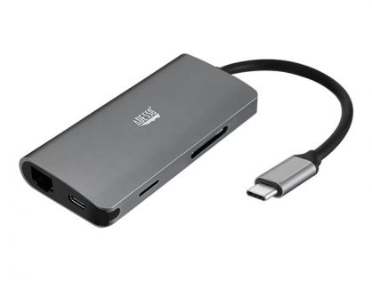 Adesso 8 in 1 - docking station - USB-C - HDMI