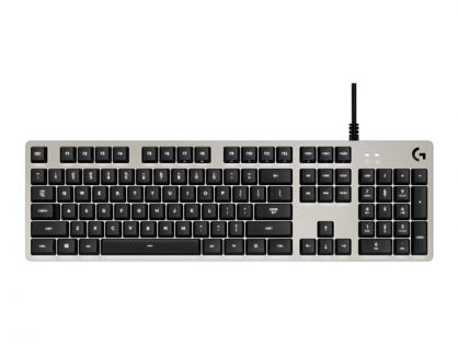 Logitech G413 - keyboard - QWERTZ - German - silver Input Device