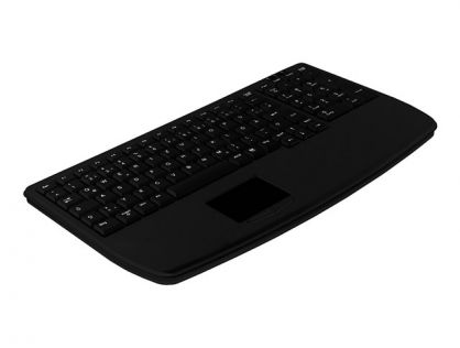 Active Key IndustrialKey AK-7410-G - Keyboard - compact, ultra flat - with touchpad - PS/2 - UK - black