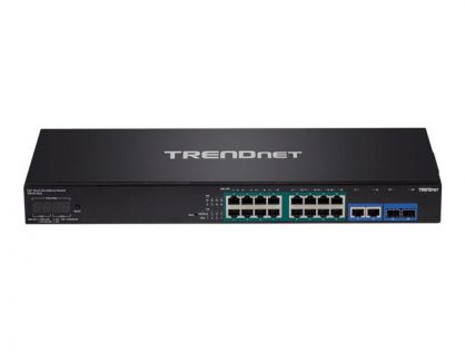 TRENDnet TPE 3018LS - switch - 18 ports - smart - rack-mountable - TAA Compliant