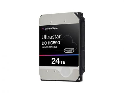 WD Ultrastar DC HC590 0F65684 - HDD - Centro dati - crittografato - 24 TB - interno - 3.5" - SATA 6Gb/s - 7200 rpm - buffer: 512 MB - Self-Encrypting Drive (SED)