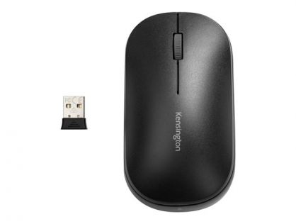 Kensington SureTrack Dual Wireless Mouse - mouse - 2.4 GHz, Bluetooth 5.0 LE, Bluetooth 3.0 - black