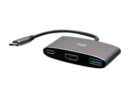 C2G USB C Docking Station with 4K HDMI, USB, and USB C - Power Delivery up to 100W - Docking station - USB-C / Thunderbolt 3 - HDMI