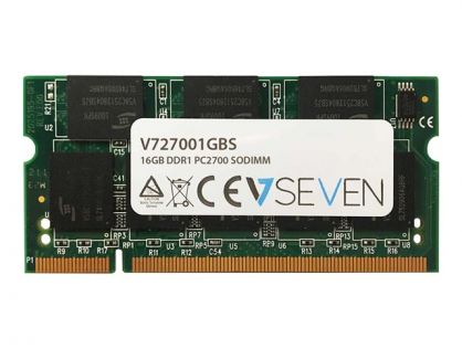 V7 - DDR - module - 1 GB - SO-DIMM 200-pin - 333 MHz / PC2700 - unbuffered