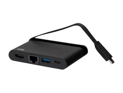 C2G USB C Dock with HDMI, USB, Ethernet, USB C & Power Delivery up to 100W - Docking station - USB-C / Thunderbolt 3 - HDMI - 1GbE