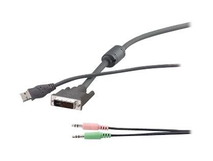 Belkin OmniView - video / USB / audio cable kit - 4.57 m