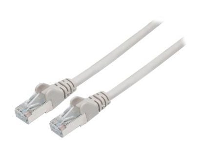 Intellinet Network Patch Cable, Cat6A, 30m, Grey, Copper, S/FTP, LSOH / LSZH, PVC, RJ45, Gold Plated Contacts, Snagless, Booted, Lifetime Warranty, Polybag - patch cable - 30 m - grey