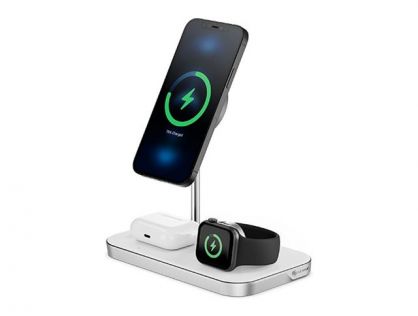 ALOGIC wireless charging stand - 3-in-1, Apple certified - + AC power adapter - magnetic - 15 Watt