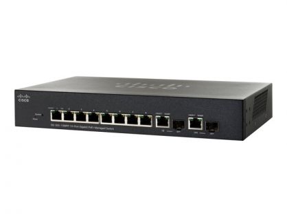 CSB SG300-10MPP 10-PORT GIGABIT MAX POE+ MANAGED SWITCH