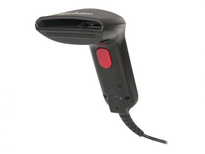 Manhattan Contact CCD Handheld Barcode Scanner, USB, 60mm Scan Width, Cable 152cm, Max Ambient Light 5,000 lux (sunlight), Black, Three Year Warranty, Box - barcode scanner
