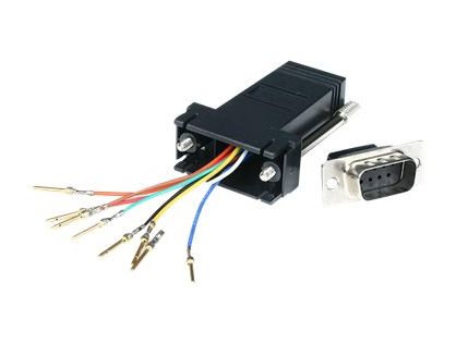 DB9 TO RJ45 MODULAR ADAPTER M/F
