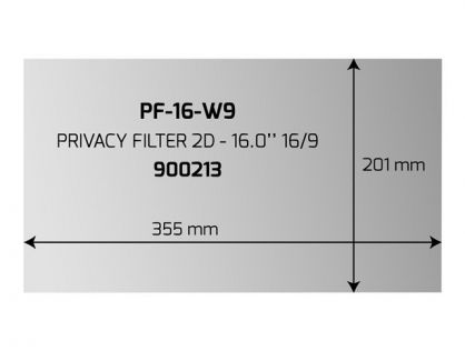 PORT PF-16-W9 - notebook privacy filter