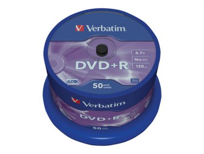 DVD+R 4.7GB 16X ADV. AZO 50PK SPINDEL LPI NO/INCL 0.60