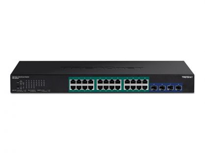 TRENDnet TPE 30284 - switch - 28 ports - smart - rack-mountable - TAA Compliant