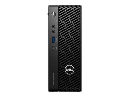 Dell Precision 3260 Compact - USFF - 1 x Core i7 13700 / up to 5.2 GHz - vPro Enterprise - RAM 16 GB - SSD 512 GB - NVMe, Class 40 - Quadro T400 - Gigabit Ethernet - Win 11 Pro - monitor: none - black - BTP - with 3 Years Basic Onsite Service after Remote