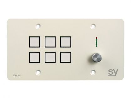 SY KP6V button panel - matt white