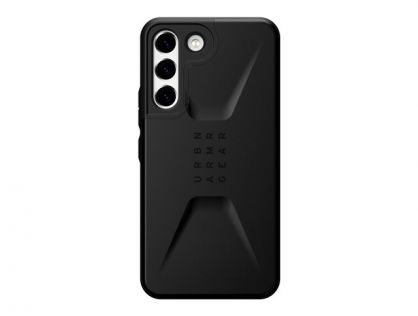 UAG Rugged Case for Samsung Galaxy S22 5G [6.1-inch] - Civilian Black - Back cover for mobile phone - rugged - polycarbonate, thermoplastic polyurethane (TPU) - black - 6.1" - for Samsung Galaxy S22