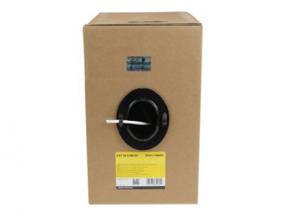 StarTech.com 1000 ft Bulk Roll of White CMR Cat5e Solid UTP Riser Cable - Cat 5e Riser Cable - Cat.5e CMR Ethernet Cable - 24 AWG - White (WIR5ECMRWH) - Bulk cable - 304.9 m - UTP - CAT 5e - riser, solid - white