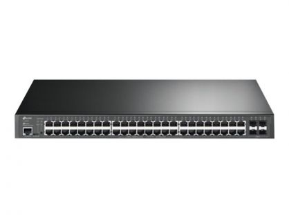 TP-Link JetStream TL-SG3452P V1 - Switch - Managed - 48 x 10/100/1000 (PoE+) + 4 x Gigabit SFP - rack-mountable - PoE+ (384 W)