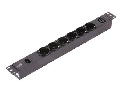 APC Easy Basic Rack PDU EPDU1010B-SCH - Power distribution unit (rack-mountable) - AC 200-240 V - 1-phase - input: IEC 60320 C14 10A - output connectors: 7 (IEC C14, 6 x CEE 7/4) - 1U - 19" - 2.5 m cord