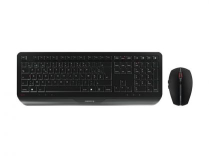CHERRY GENTIX DESKTOP - keyboard and mouse set - Belgium - black Input Device