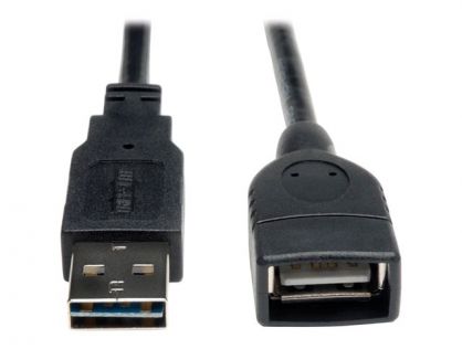 Eaton Tripp Lite Series Universal Reversible USB 2.0 Extension Cable (Reversible A to A M/F), 1 ft. (0.31 m) - USB extension cable - USB to USB - 30 cm