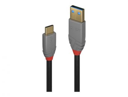Lindy Black Line - USB-C cable - 24 pin USB-C to USB Type A - 50 cm