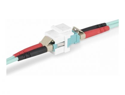 StarTech.com LC to LC Coupler, LC Fiber Coupler, LC/UPC Keystone Jack, Fiber Optic LC Keystone Coupler for Patch Panel - LC to LC Duplex (DMFKSLCLCCOUPLER) - network coupler - white