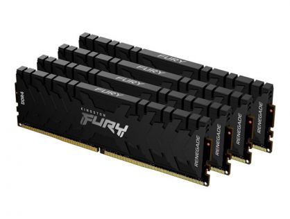 Kingston FURY Renegade - DDR4 - kit - 64 GB: 4 x 16 GB - DIMM 288-pin - 2666 MHz / PC4-21300 - unbuffered