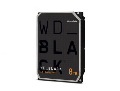 WD Black WD8002FZBX - Hard drive - 8 TB - gaming - internal - 3.5" - SATA 6Gb/s - 7200 rpm - buffer: 256 MB