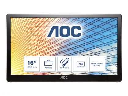 AOC E1659FWU - myConnect Series - LED monitor - 15.6"