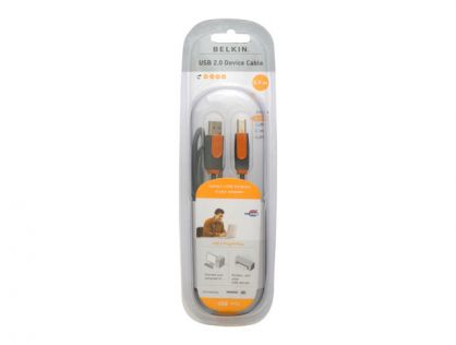 Belkin PRO Series Hi-Speed USB 2.0 Device Cable - USB cable - USB to USB Type B - 3 m