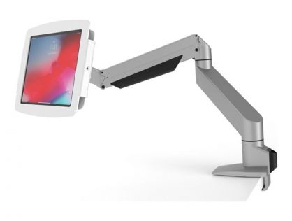 Compulocks iPad Pro 12.9" (3 - 6th Gen) Space Enclosure Articulating Arm Mount - Enclosure - Anti-Theft - for tablet - lockable - high-grade aluminium - white - screen size: 12.9" - for Apple 12.9-inch iPad Pro (3rd generation, 4th generation, 5th generat