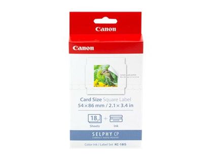 Canon KC-18IS - 1 - print ribbon cassette and paper kit