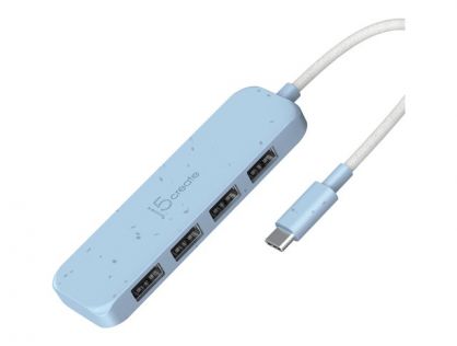 j5create JCH341EC - hub - eco-friendly, USB-C - 4 ports