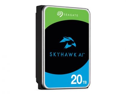 Seagate SkyHawk AI ST20000VE003 - Hard drive - 20 TB - internal - 3.5" - SATA 6Gb/s - buffer: 512 MB - with 3 years Seagate Rescue Data Recovery