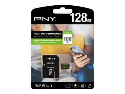 PNY High Performance - flash memory card - 128 GB - microSDXC UHS-I