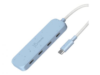 j5create JCH345EC - hub - eco-friendly, USB-C - 4 ports