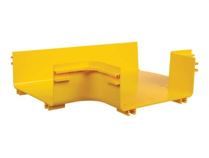 Eaton Tripp Lite Series SmartRack Toolless Horizontal 90-Degree T-Junction for Fiber Routing System, 240 mm (10 in.) - cable raceway junction box