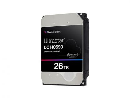 WD Ultrastar DC HC590 - Hard drive - Data Centre - encrypted - 26 TB - internal - 3.5" - SAS 12Gb/s - 7200 rpm - buffer: 512 MB - Self-Encrypting Drive (SED)