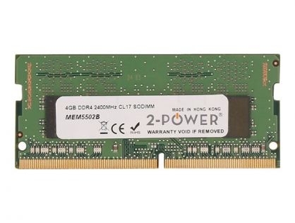 2-Power - DDR4 - 4 GB - SO-DIMM 260-pin - 2400 MHz / PC4-19200 - CL17 - 1.2 V - unbuffered - non-ECC