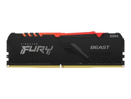 Kingston FURY Beast RGB - DDR4 - module - 16 GB - DIMM 288-pin - 3200 MHz / PC4-25600 - unbuffered