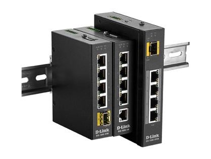 D-Link DIS 100G-5W - Switch - unmanaged - 5 x 10/100/1000 - DIN rail mountable, wall-mountable