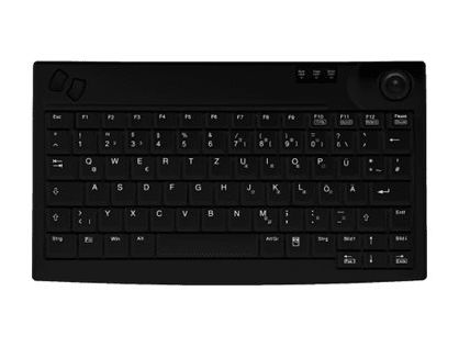 INDUSTRY 4.0 MINI TRACKBALL KEYBOARD USB BLACK