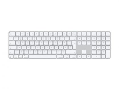Apple Magic Keyboard with Touch ID and Numeric Keypad - Keyboard - USB-C - wireless - Bluetooth - QWERTY - Norwegian - white keys