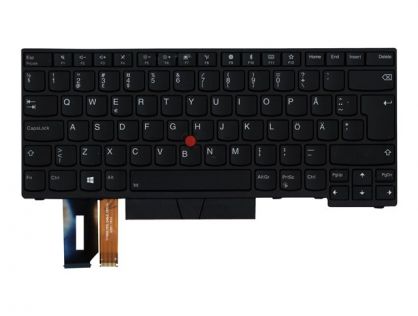 Sunrex - notebook replacement keyboard - with Trackpoint - QWERTY - Finnish Input Device