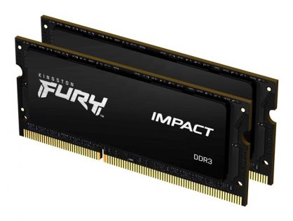 Kingston FURY Impact - DDR3L - kit - 16 GB: 2 x 8 GB - SO-DIMM 204-pin - 1866 MHz / PC3L-14900 - unbuffered